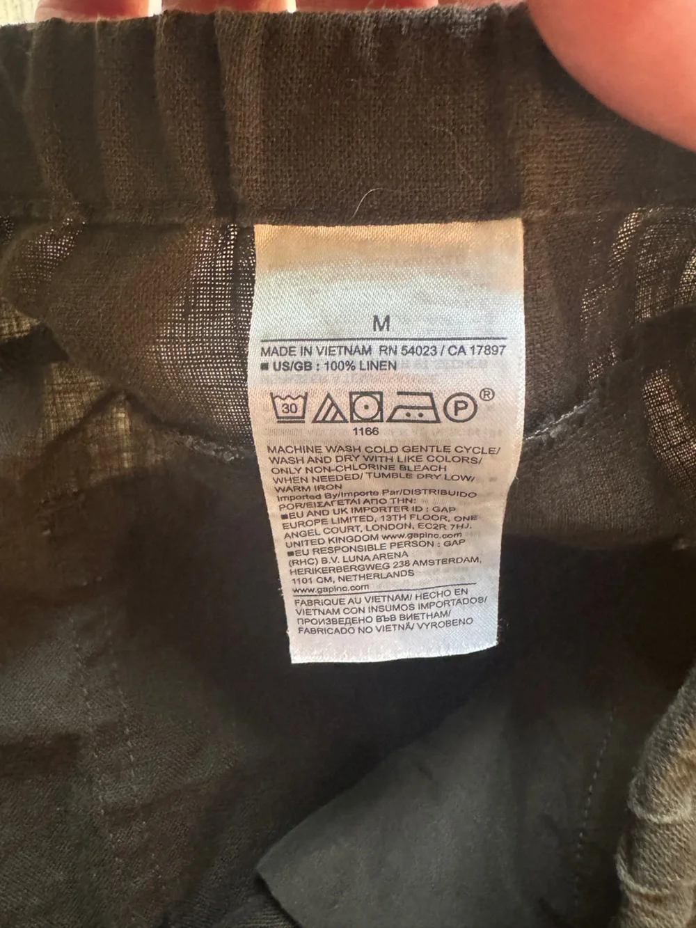 Banana Republic Studio Wide Leg Drawstring Linen Pants Chocolate Brown M EUC
